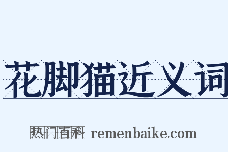 花脚猫近义词是什么意思的图片